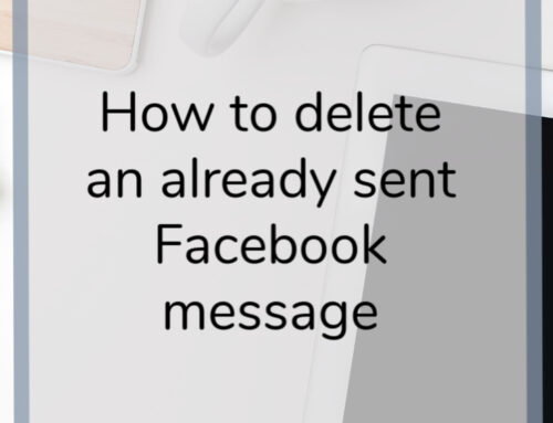 OOPS! Do you regret sending that Facebook Message? Now you can delete it.